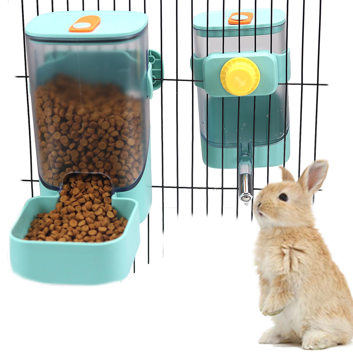 PODOO rabbit water dispenser 24oz showing easy hydration monitoring for daily care