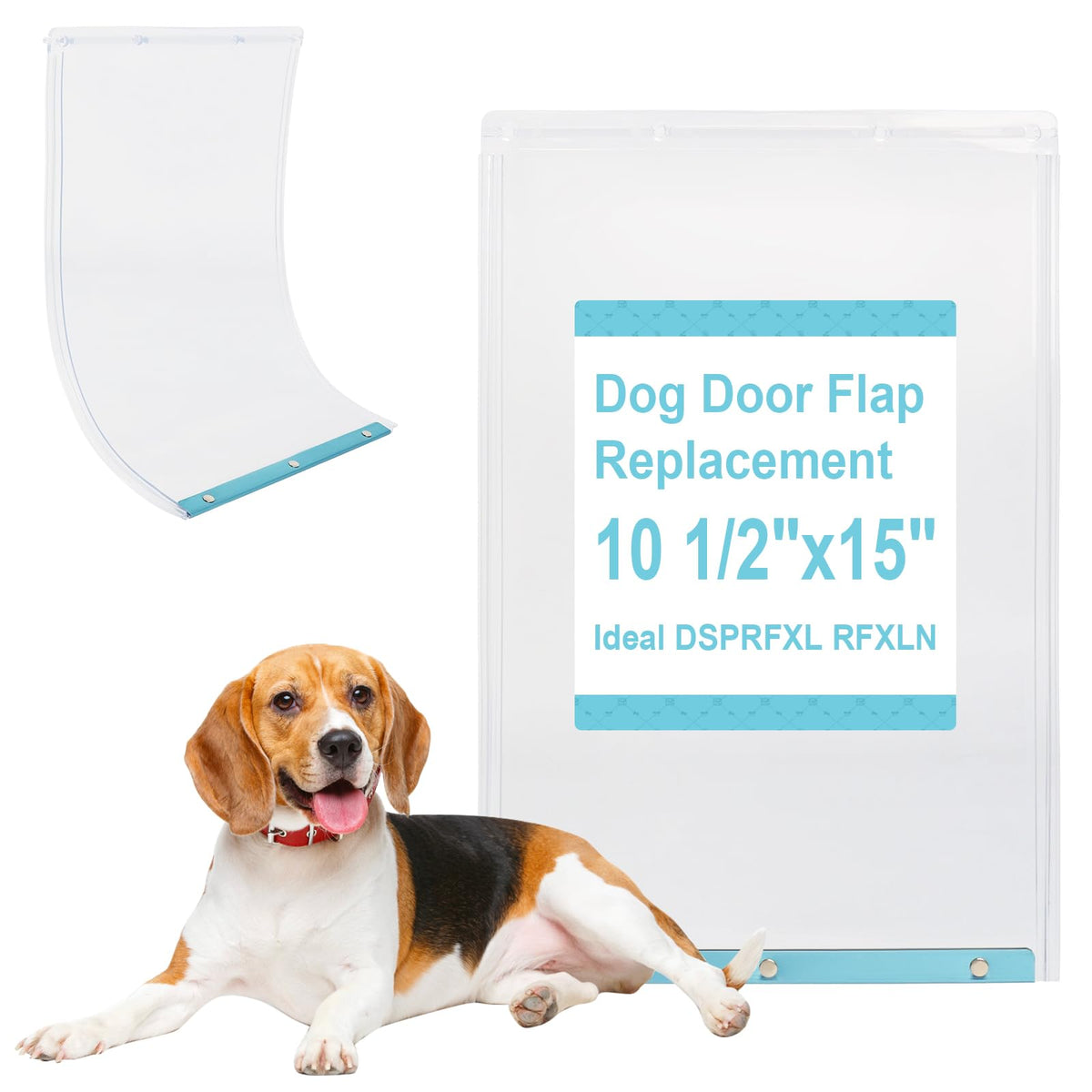 Podoy XL dog door flap fits Ideal Pet DSPRFXL doors for a precise, secure seal.
