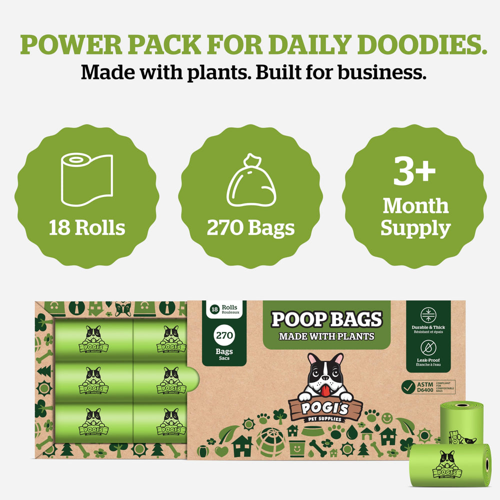 Pogi's dispenser-friendly bags fit most leash dispensers.
