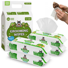 Pogi's Dog Grooming Wipes for paws, aloe conditioning between baths.
