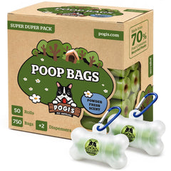 Pogi's leak-proof dog poop bags for mess-free walks.