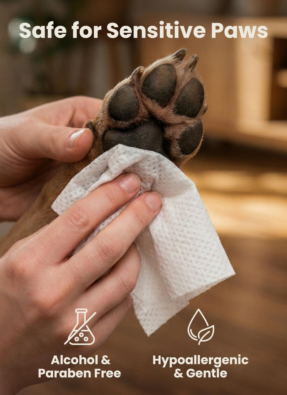 Pogi's Dog Wipes with Aloe Vera Vitamin E Hawaiian Awapuhi care.