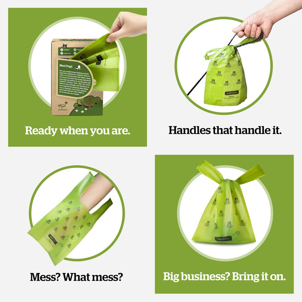 Pogi's large-capacity bags fit bigger dogs' waste.