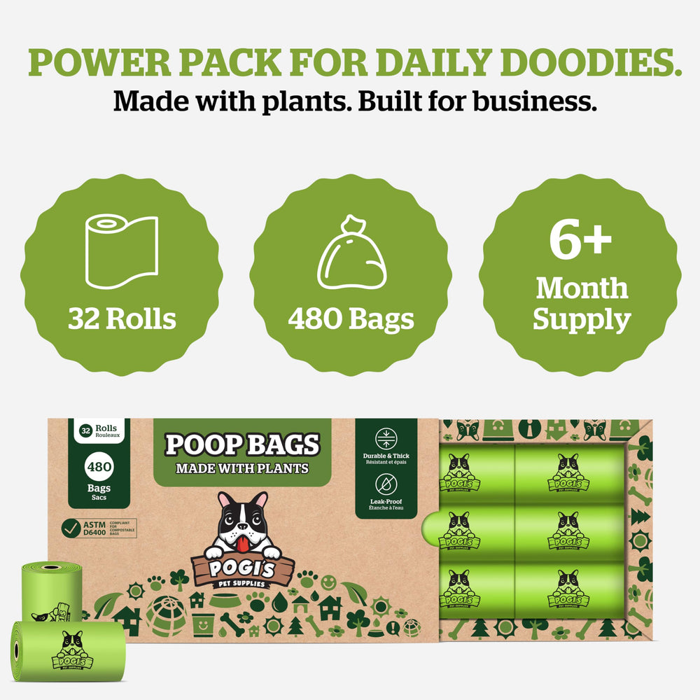 Pogi's standard-roll bags fit most leash dispensers