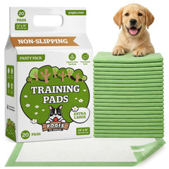 Pogi's Potty Pads XL with sticky tabs securing pad on floor