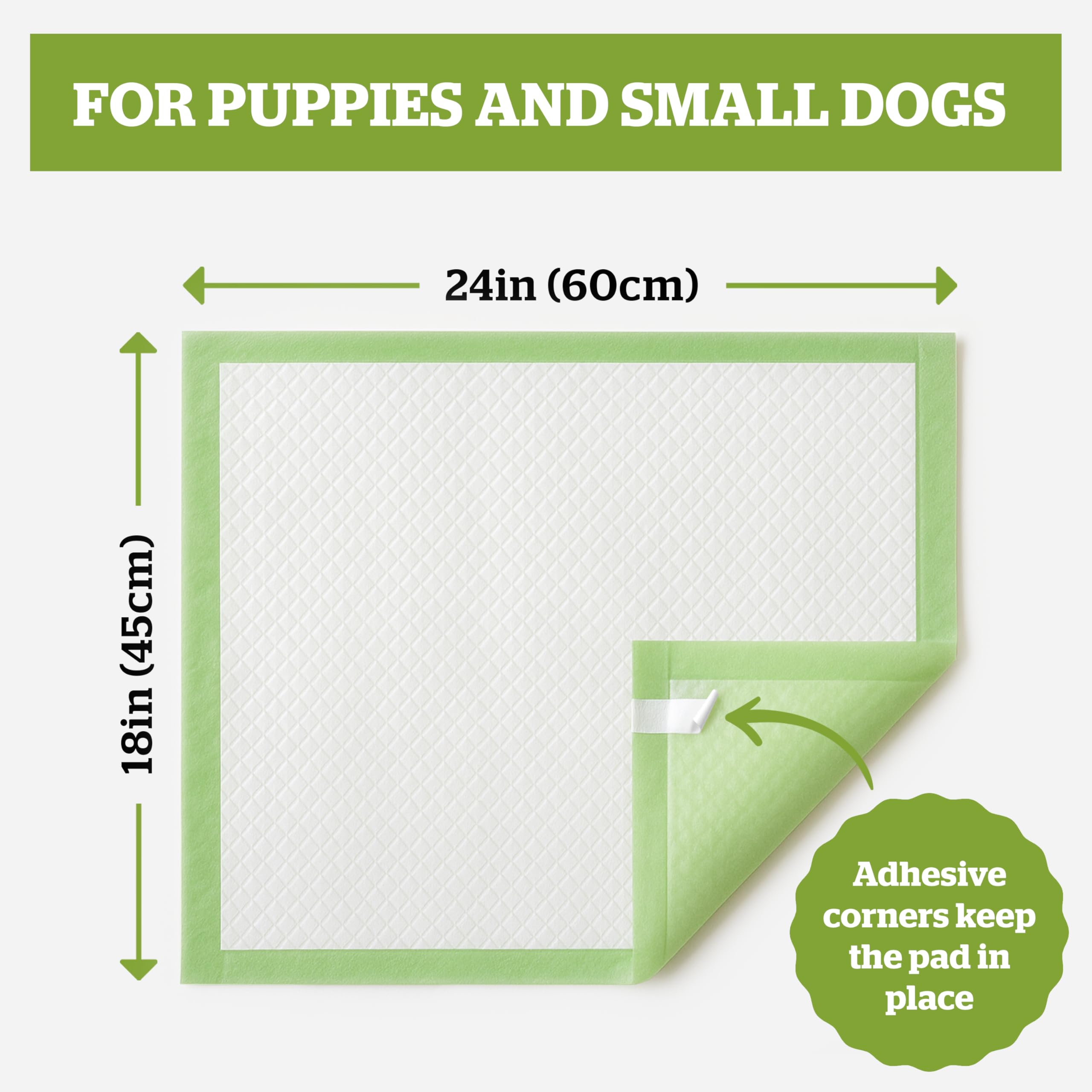 Pogi's Puppy Pads with 6-layer protection keeps paws dry and floors cleaner.
