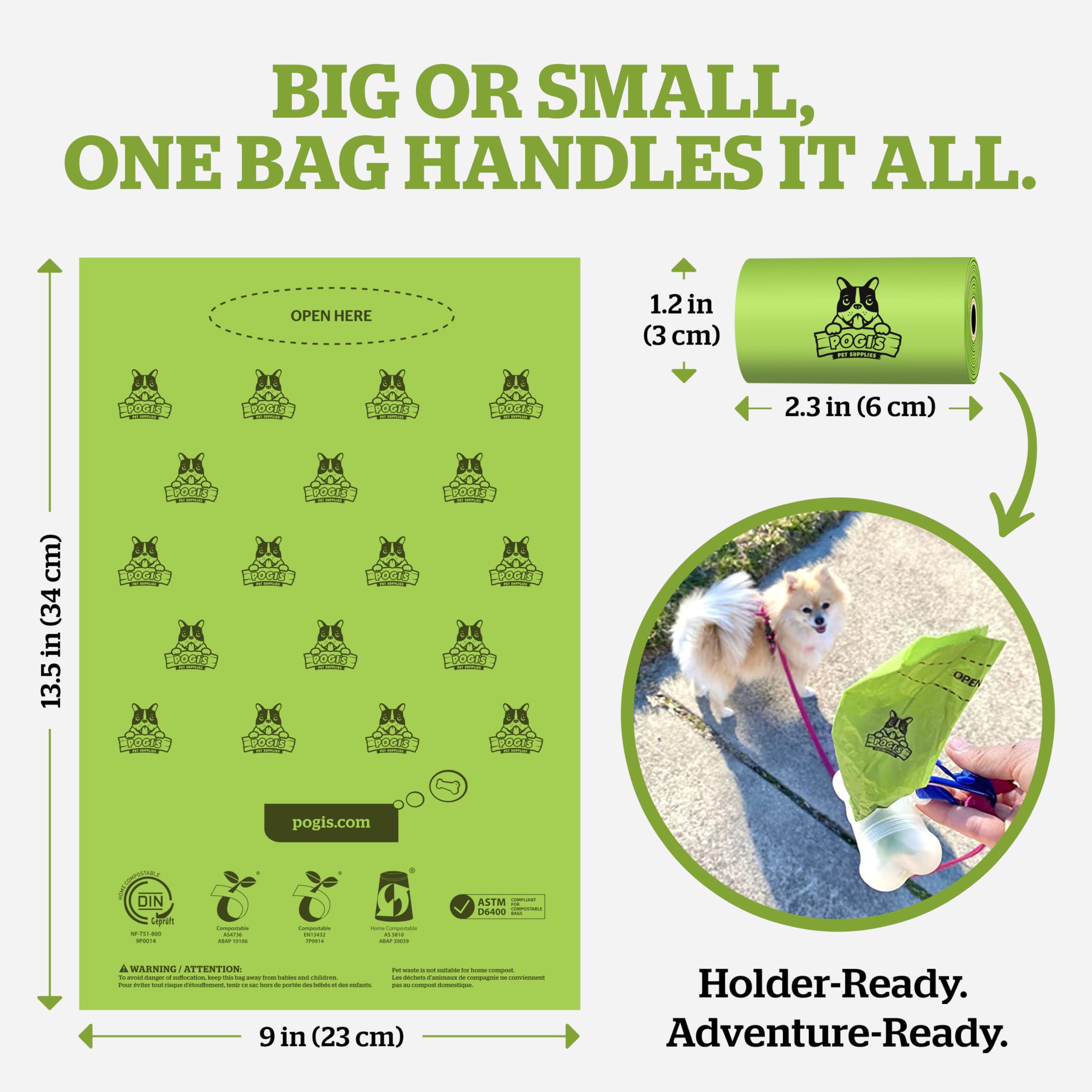 Pogi's thick poop bags are leak-proof for mess-heavy cleanup.
