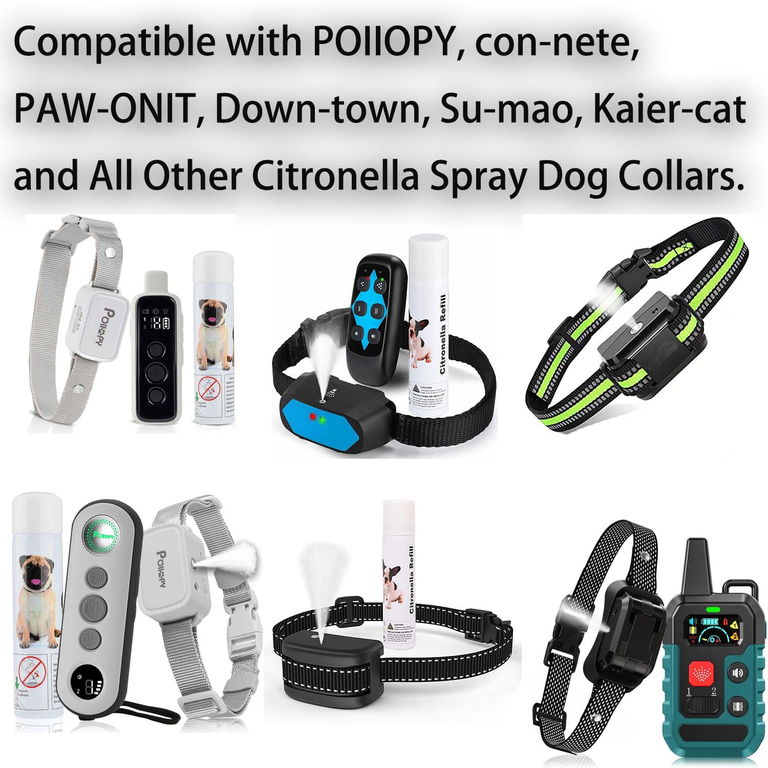 POIIOPY compatible refill works with multiple collar brands for easy topping