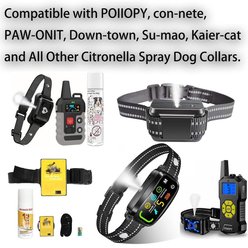 POIIOPY citronella spray refill deters pets with a fresh outdoor scent