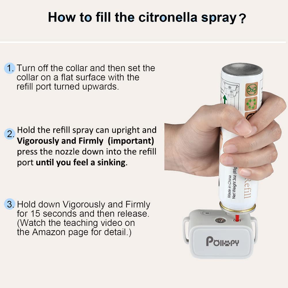 POIIOPY refill application shows simple steps for fast collar recharges