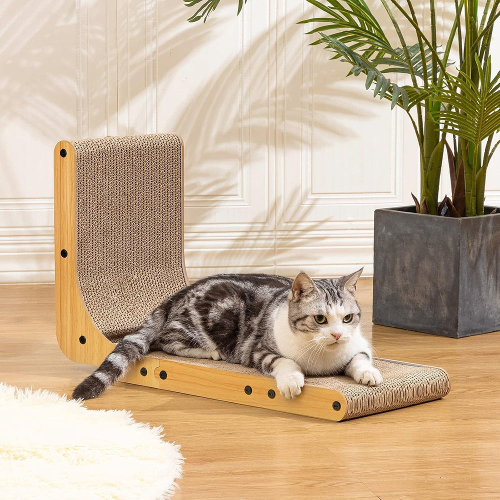 Poils bebe cardboard scratcher for indoor use protects furniture.