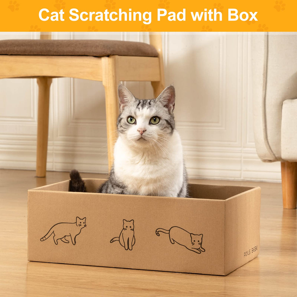 Poils bebe flat scratcher board for versatile paw sharpening on demand.