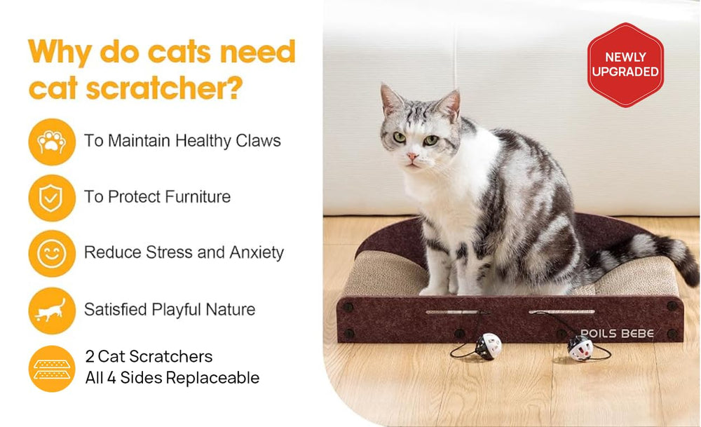 Poils bebe indoor furniture protector reduces damage from scratching