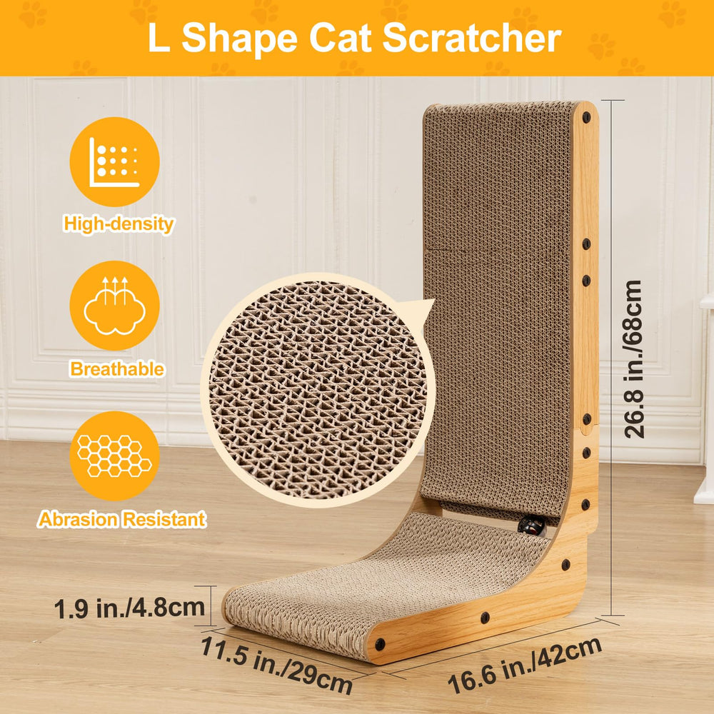 Poils bebe recyclable heavy-duty cardboard for eco-friendly scratching.