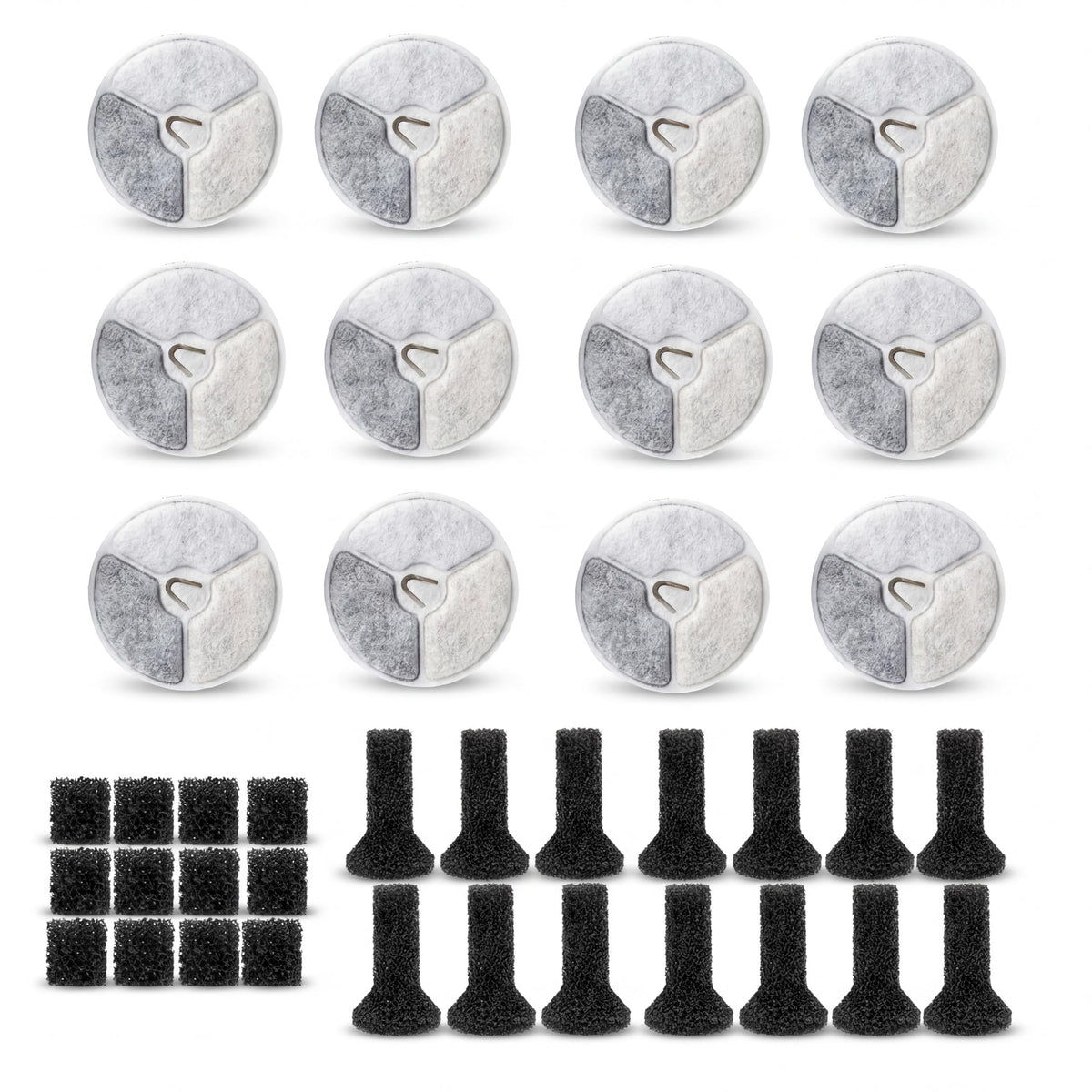 Pokpet water fountain filters in box, ready to refresh your dog’s drinking water
