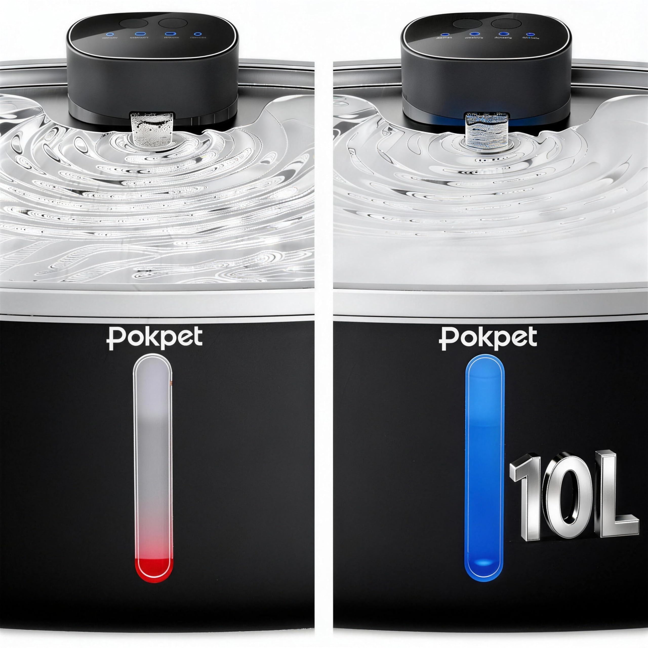 Pokpet three flow patterns promote varied water delivery.