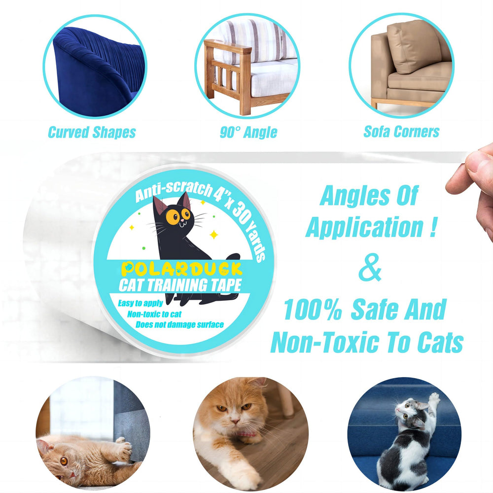 Polarduck peel-back paper illustration demonstrates easy installation and safe use.