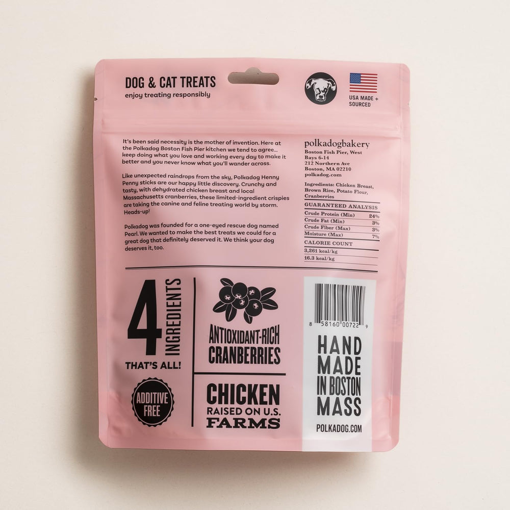 Polkadog batch seal highlighting preservative-free, mindful feeding