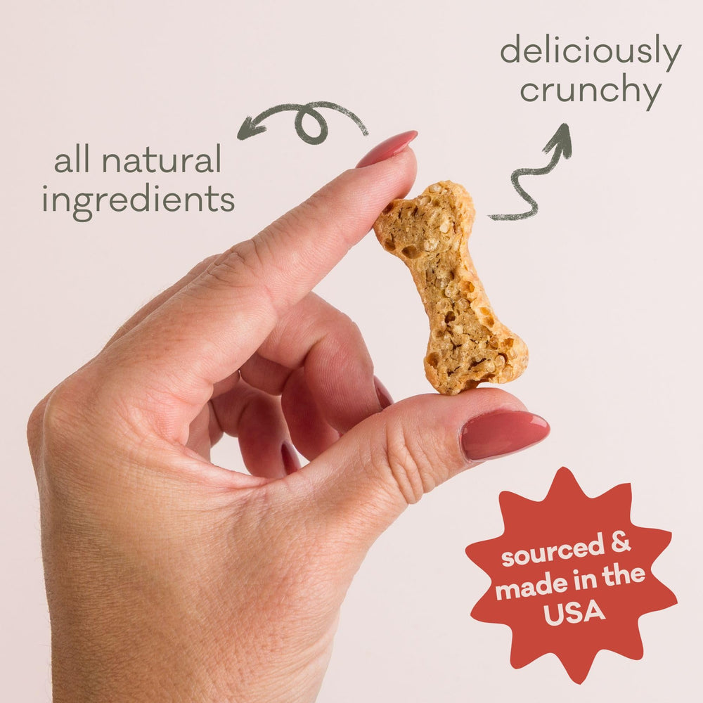 Polkadog Chicken Littles ingredients list highlighting simple all-natural components