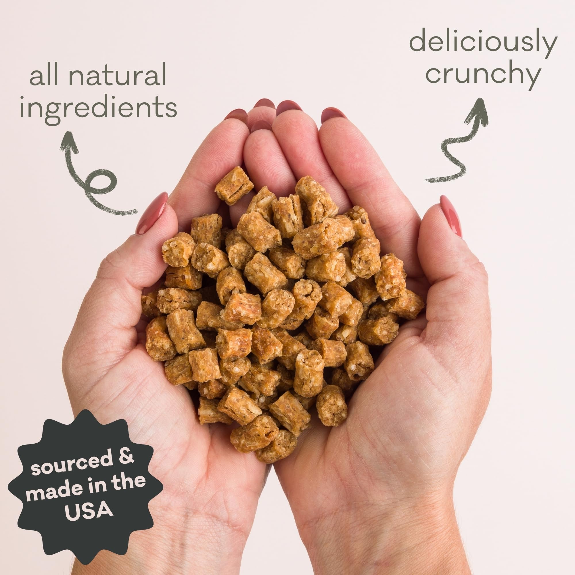 Polkadog Clam Chowda treat bites highlighting limited ingredient formula for sensitive stomachs.