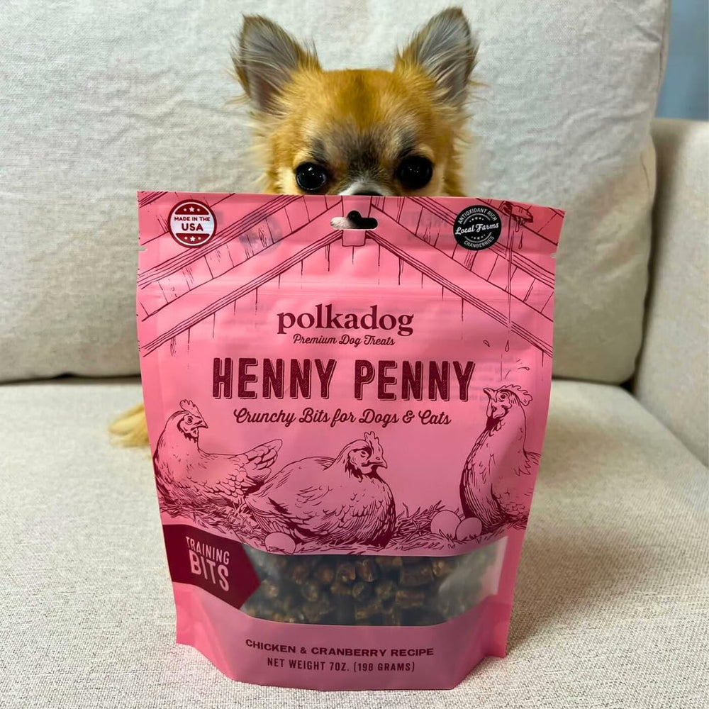 Polkadog 7oz pack convenient for daily rewards on the go