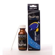 Polyp Lab Medic daily fish food bottle for routine feeding and nutrition.