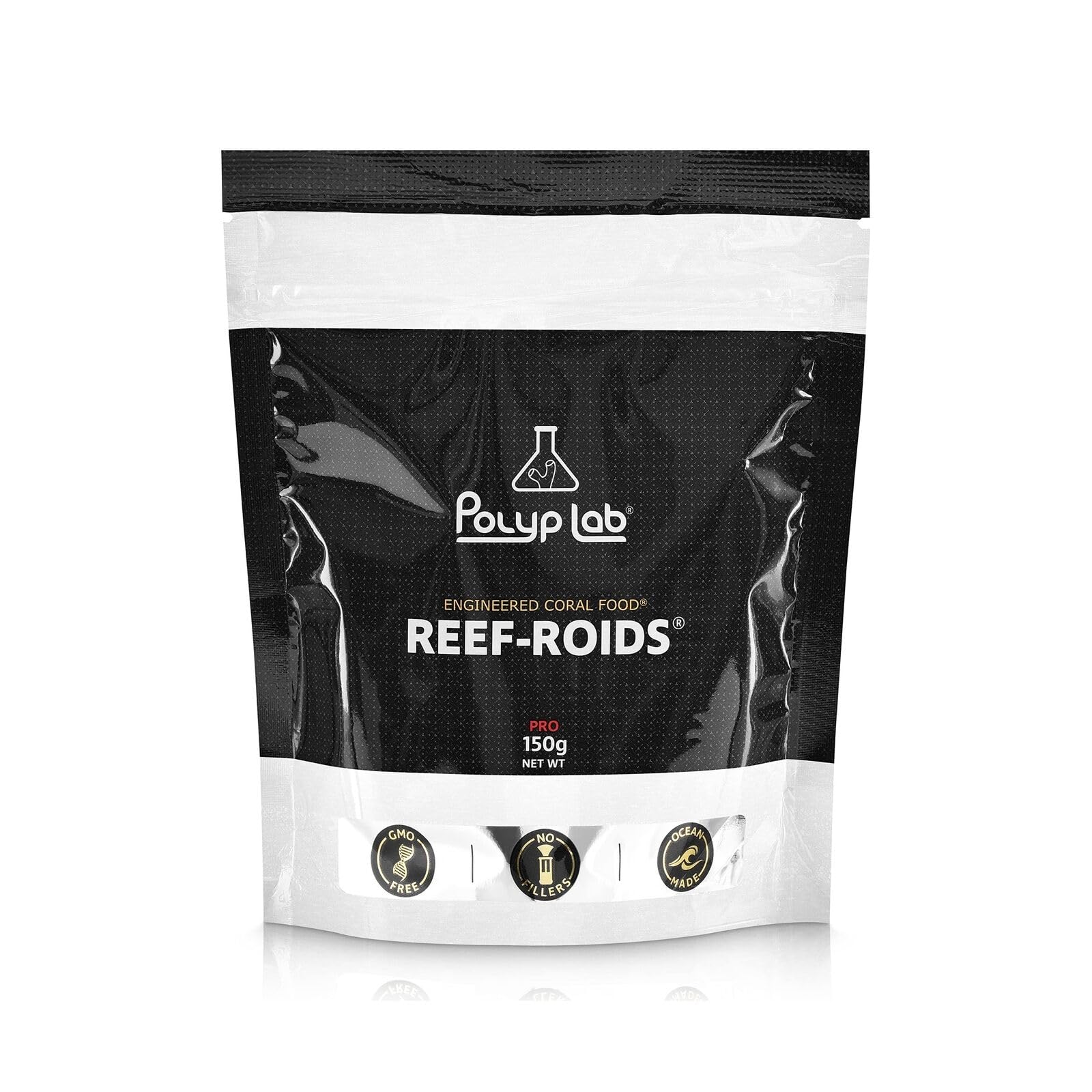 Polyp Lab Reef-Roids being added to aquarium supports improved coloration