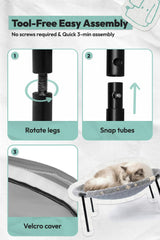 POMESEA tool-free Velcro assembly for quick setup