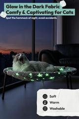 POMESEA cat hammock with steel-strong support for large cats