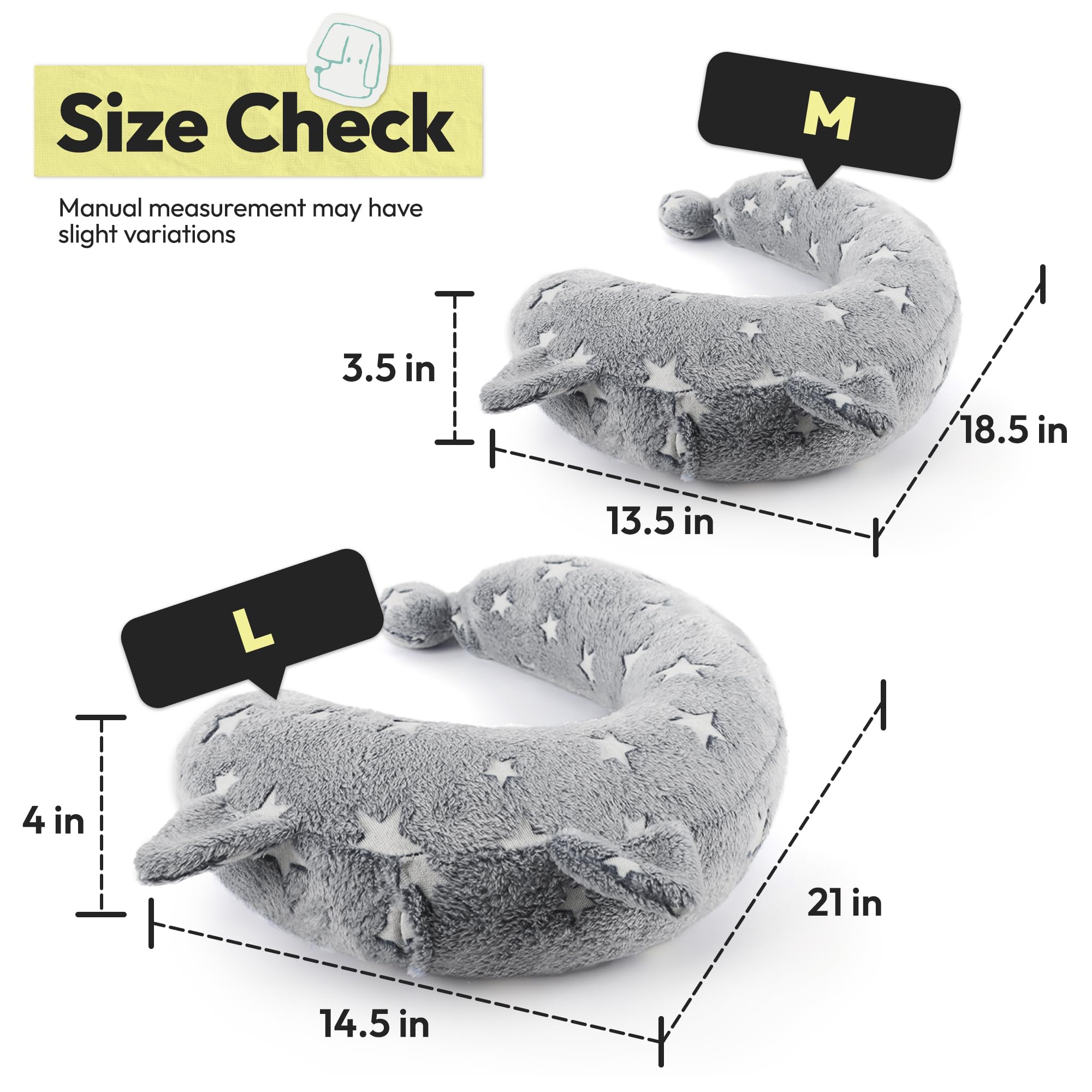 POMESEA gray color option pillow complements bedroom decor.