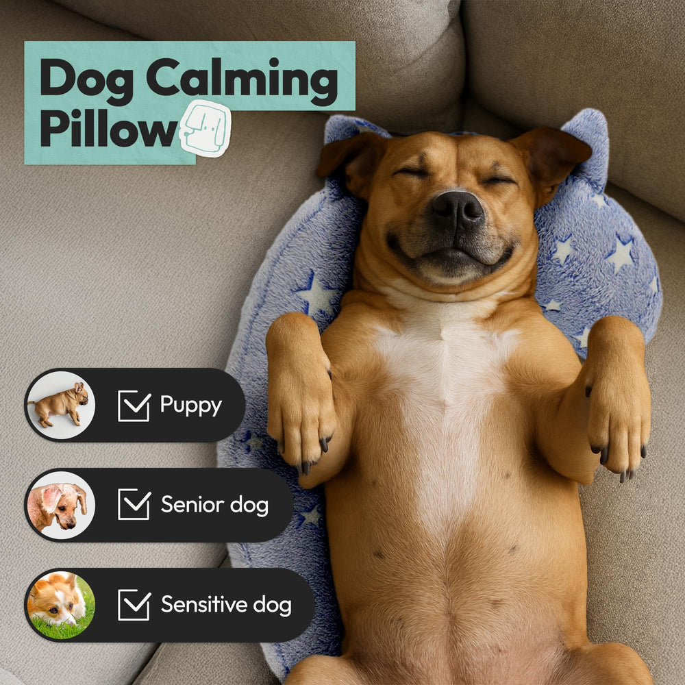 POMESEA soft plush dog pillow delivers gentle comfort during downtime.