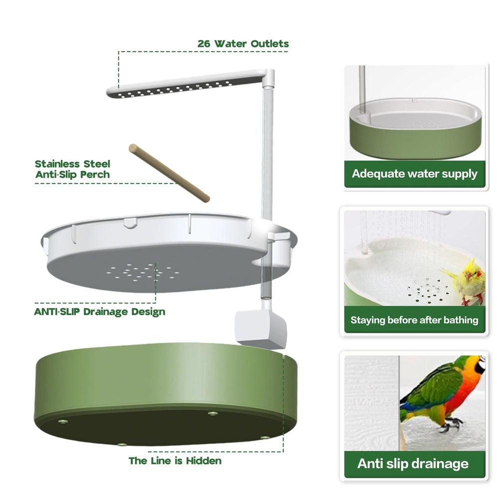 POMFAEE easy-clean bath accessory simplifies setup and maintenance.