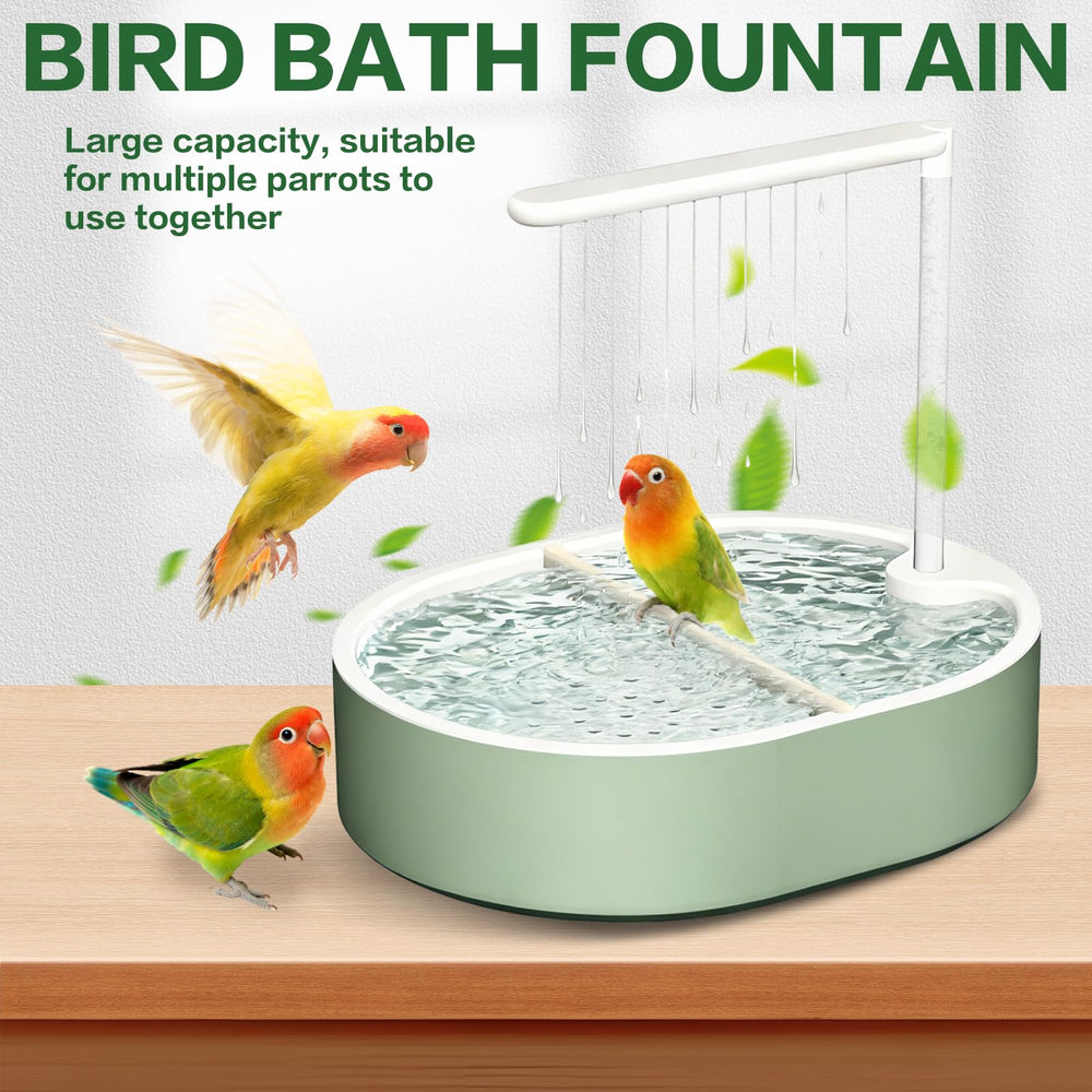 POMFAEE large-capacity water tank supports longer baths and busy aviaries.