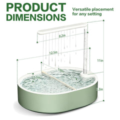POMFAEE parrot shower bath with wide basin for multiple birds.