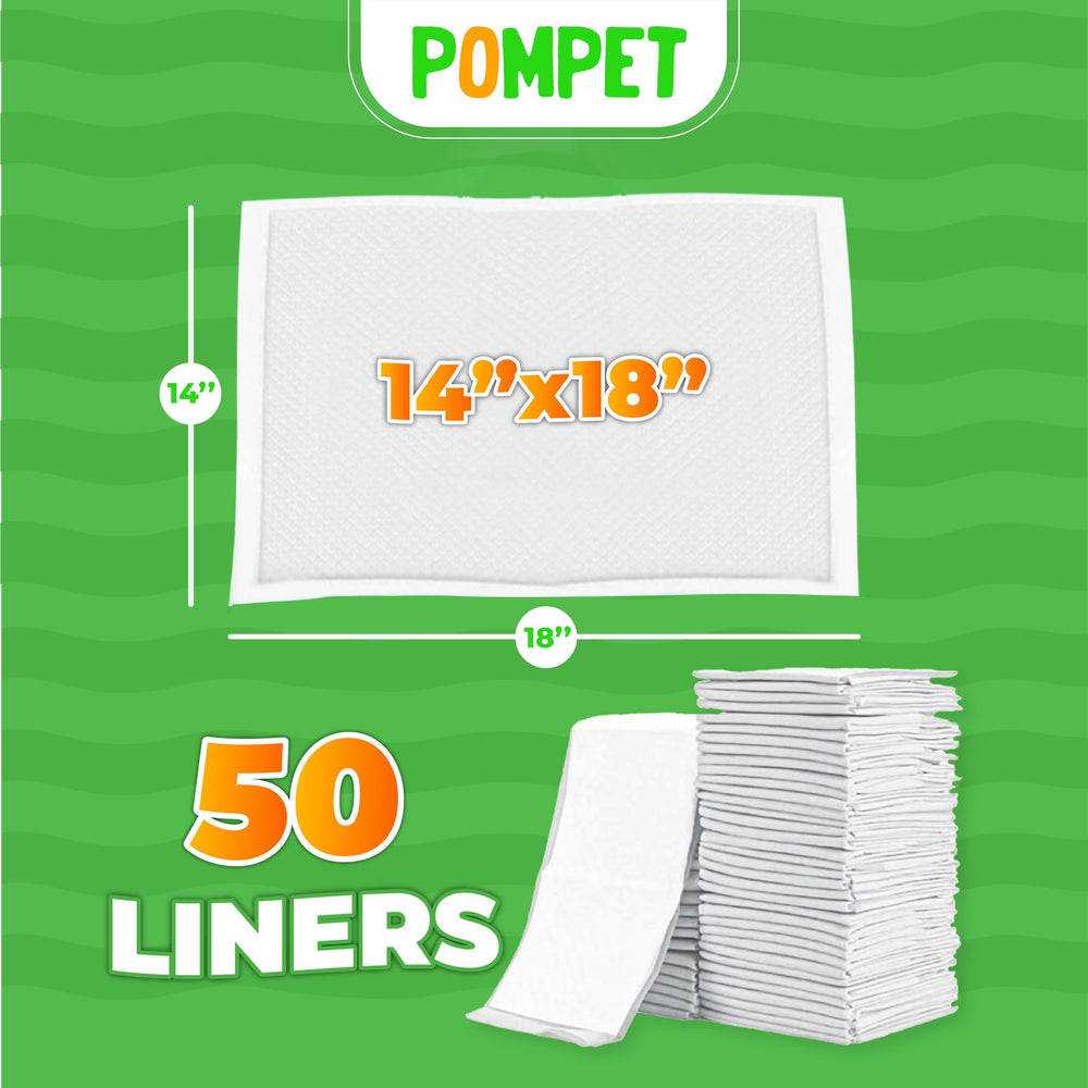 POMPET absorbent top layer detail provides soft comfort for small pets.
