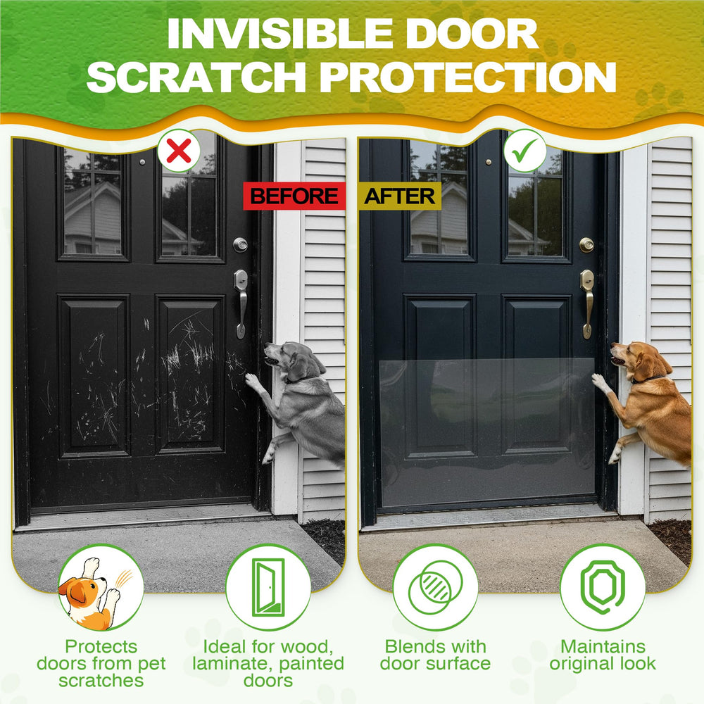 POMPET easy-cut guard shows flexible fit for door corners and rails.
