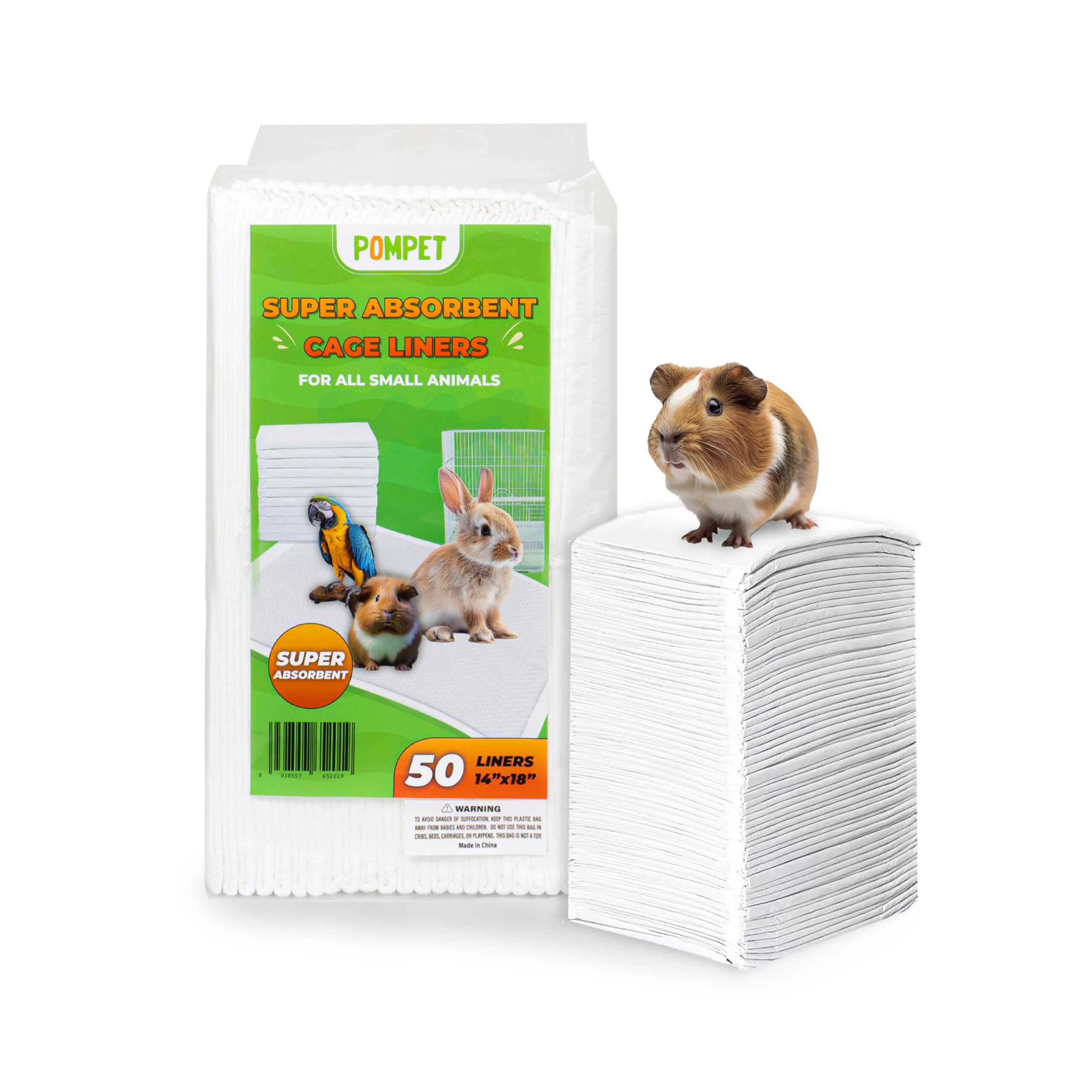 POMPET liners work under the cage grate for easy upkeep.