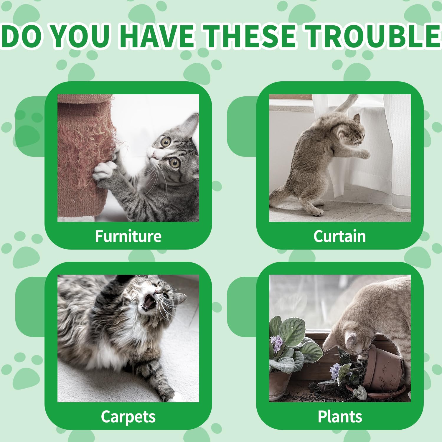 Ponal cat deterrent mesh bags for easy, discreet placement.