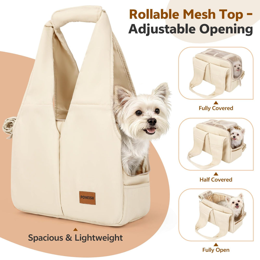PONEISH mesh-top ventilation keeps pets cool during trips.