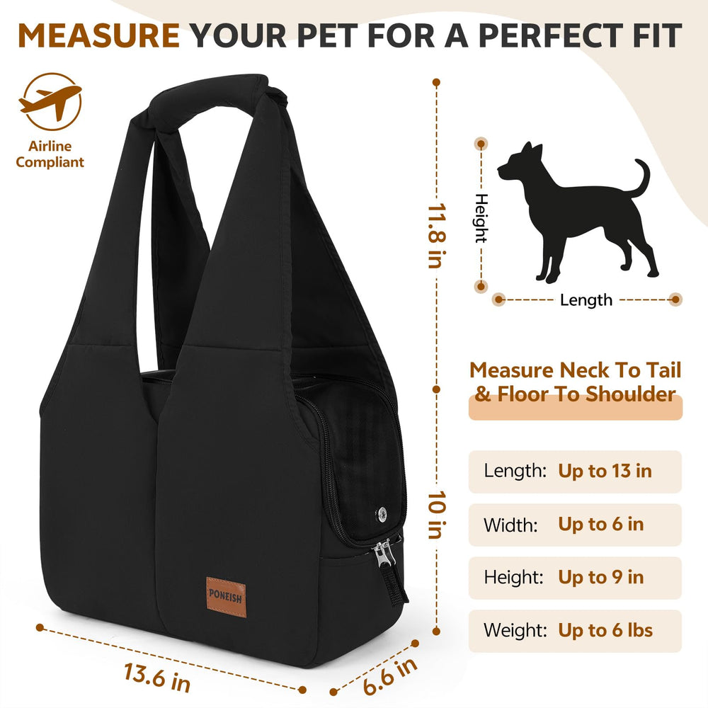 PONEISH carrier side pocket detail for easy treats and essentials