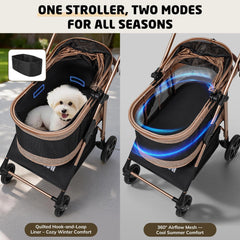 PONEISH 3-in-1 detachable carrier car seat for versatile travel.