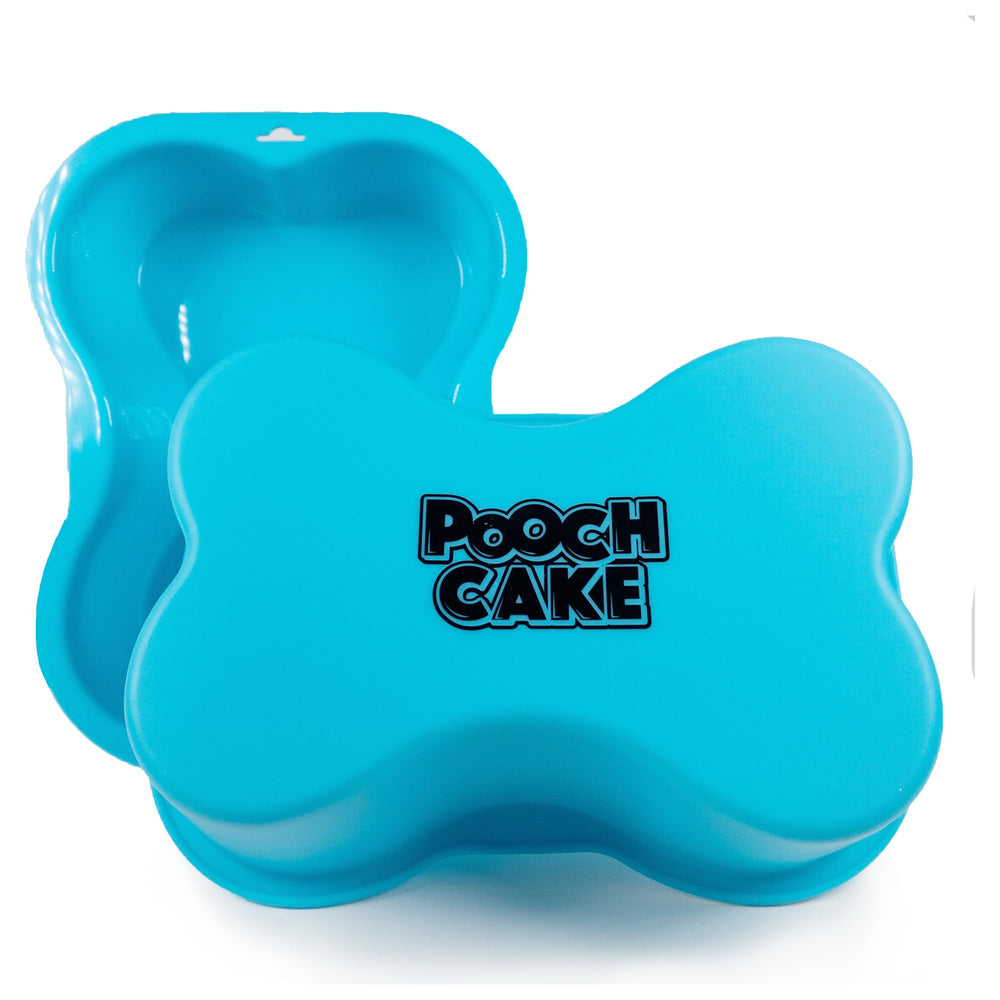 Pooch Cake birthday cake close-up—vibrant color and moist texture.