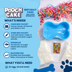 Pooch Cake microwavable cake prep—ready in minutes for birthdays.