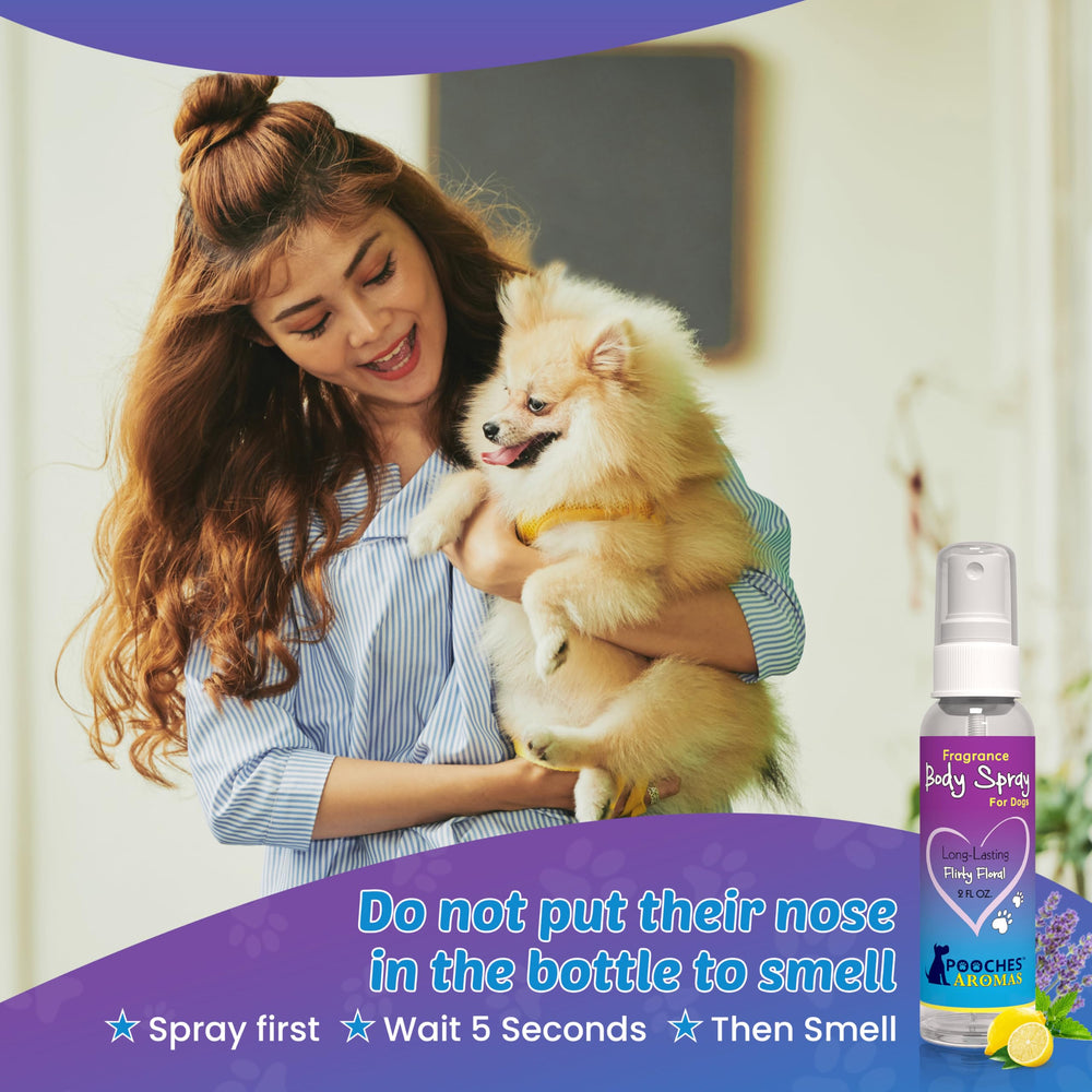 Pooches Aromas natural dog cologne between bath refresh supports odor control on the go
