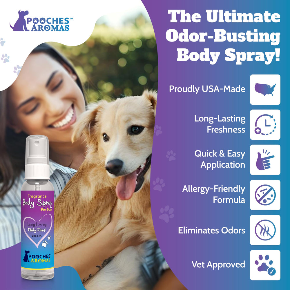 Pooches Aromas natural dog cologne salon finish for grooming quality fragrance