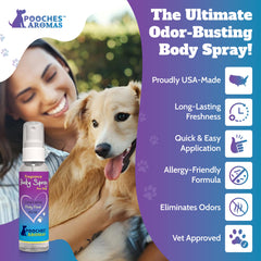 Pooches Aromas natural dog cologne salon finish for grooming quality fragrance