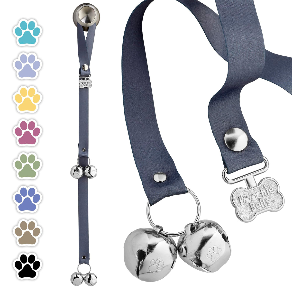 PoochieBells dog door bells signaling potty breaks clearly for easy use