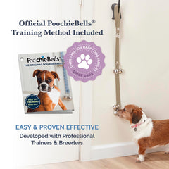 PoochieBells handmade in USA since 2005, showcasing craftsmanship and pet care.