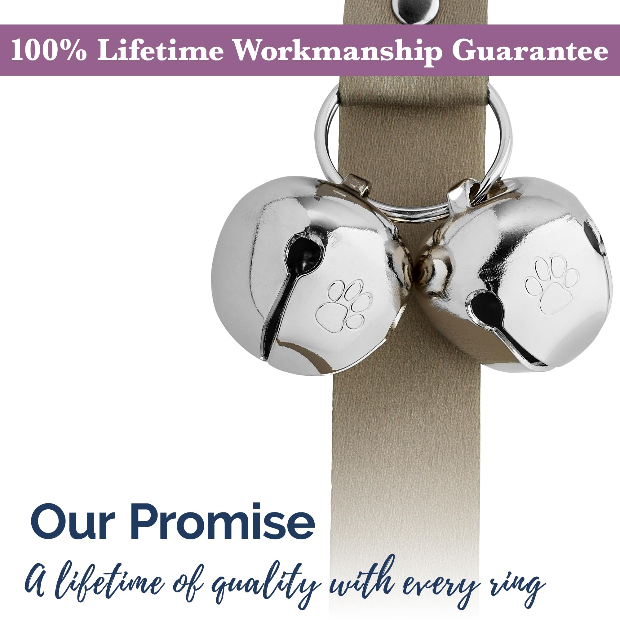 PoochieBells paw-safe bell design reduces snag risk for growing dogs.