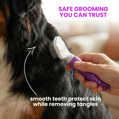 POODLIE smoothing-tangles provides gentle detangling for sensitive skin